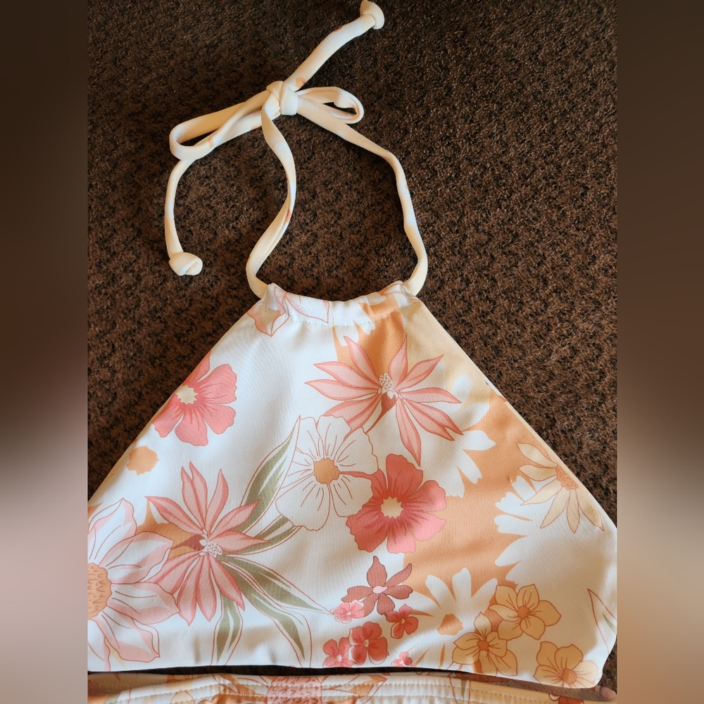 Billabong Girl's Little Bit of Sunshine High Neck Two Piece Swim Set NWT - Picture 5 of 6